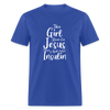 This Girl Runs On Jesus And Insulin Diabetes Awareness Unisex Classic T-Shirt - royal blue