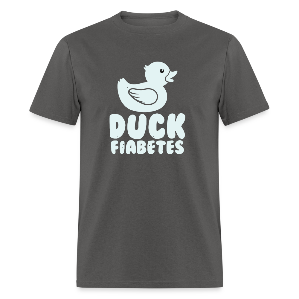 Duck Fiabetes Funny Diabetic Humor Unisex Softyle T-Shirt - charcoal