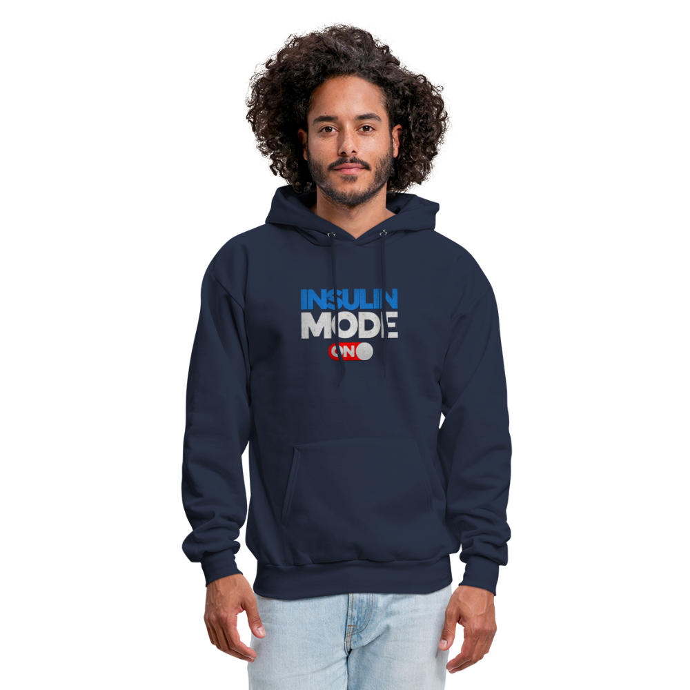 Insulin Mode On Gamers Adult Parody Premium Unisex Hoodie - navy