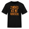 Zombies Ate My Pancreas Halloween Kids' T-Shirt - black