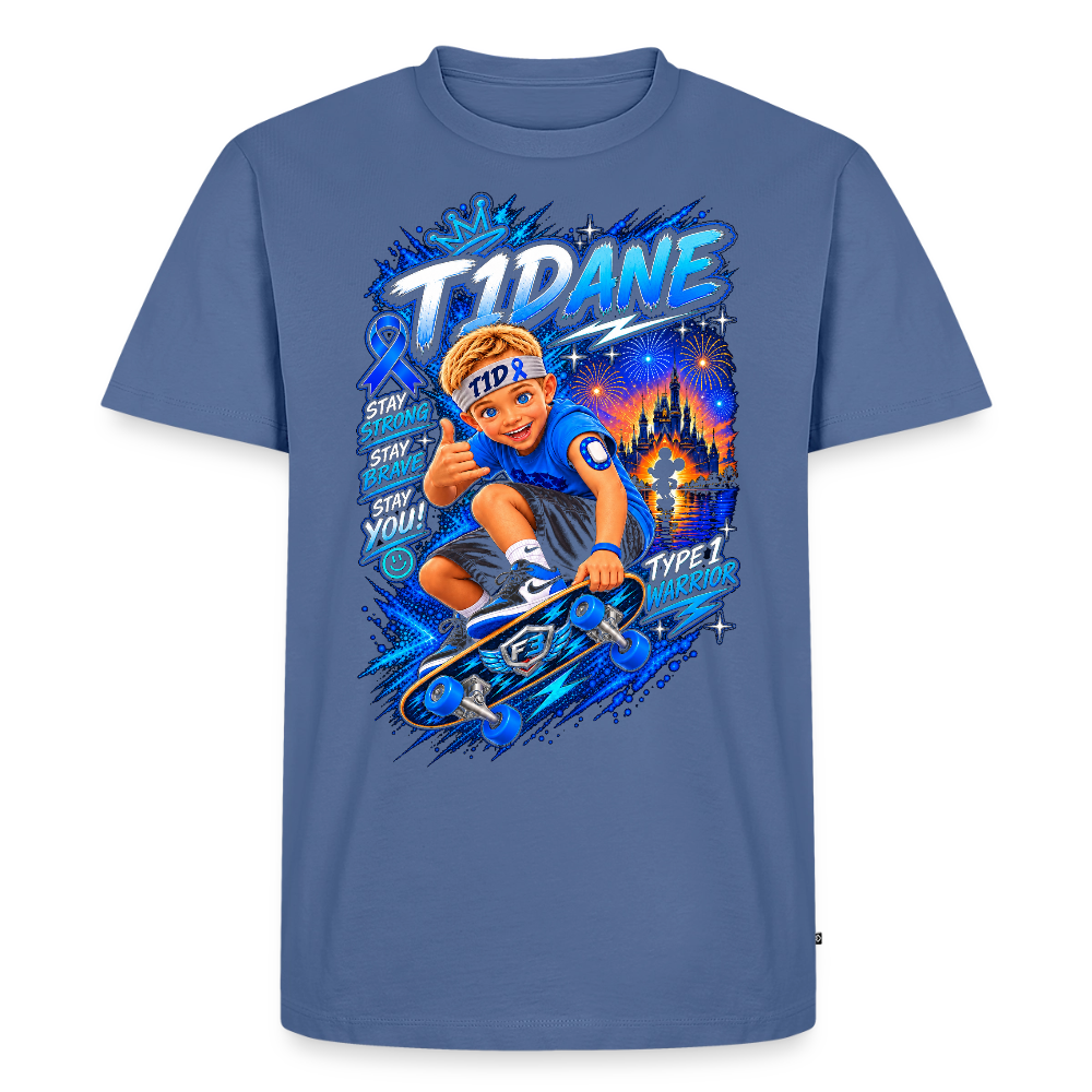 T1Dane Premium T-Shirt for Dad - stone blue 