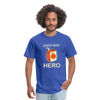 Juice Box Hero Diabetic Humor T1D Funny Unisex Softstyle Adult T-Shirt - royal blue