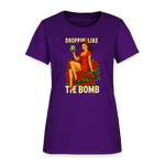 Droppin' Like The Bomb Pin-up Women's T-Shirt - purple