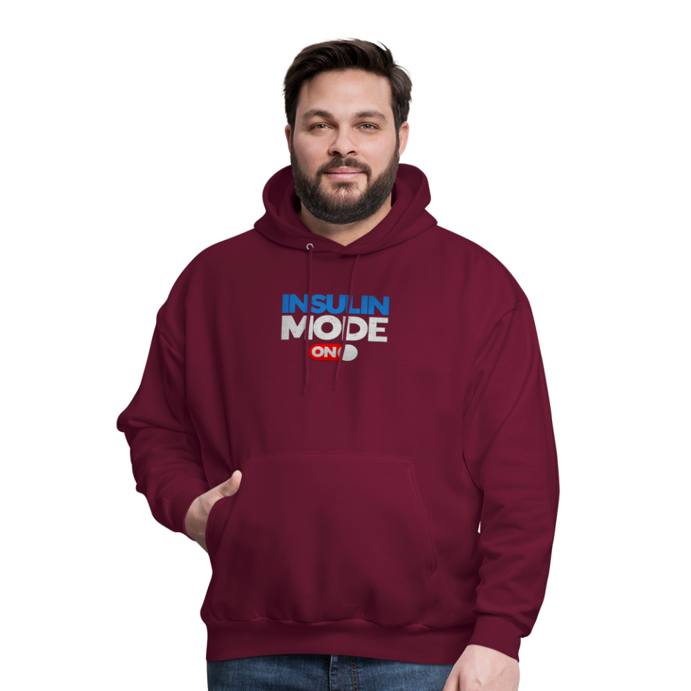 Insulin Mode On Gamers Adult Parody Premium Unisex Hoodie - burgundy