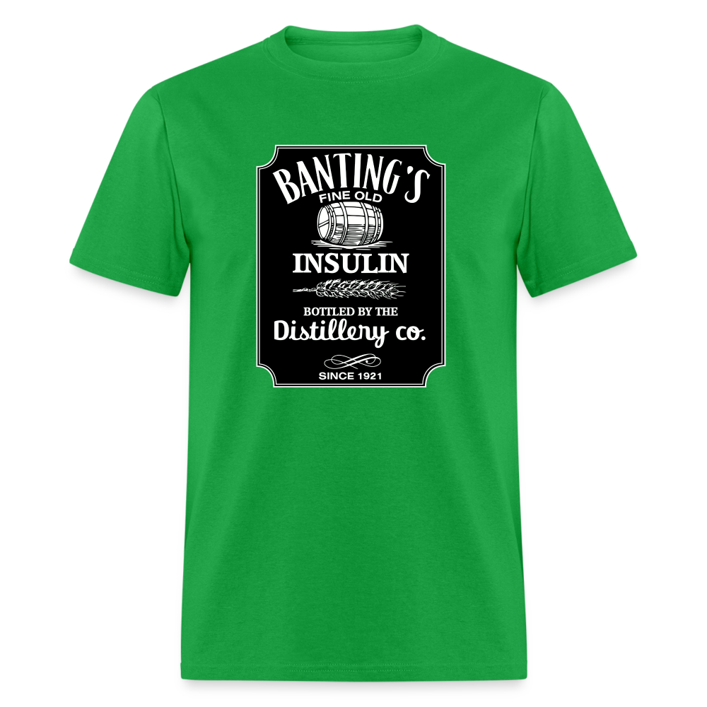 Banting's Distilled Insulin Since 1921 JD Parody Adult Unisex Classic T-Shirt - bright green