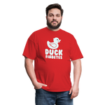 Duck Fiabetes Funny Diabetic Humor Unisex Softyle T-Shirt - red