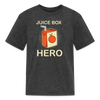 Juice Box Hero Diabetic Humor Kids Softstyle Premium T-Shirt - heather black