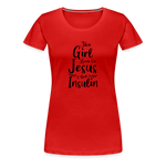 This Girl Runs On Jesus & Insulin Women’s Comfort T-Shirt - red