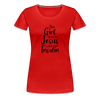 This Girl Runs On Jesus & Insulin Women’s Comfort T-Shirt - red