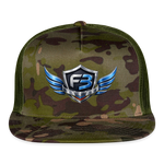 Freedom Band Snap Back Trucker Hat - MultiCam\green