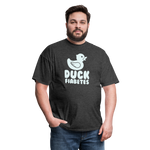 Duck Fiabetes Funny Diabetic Humor Unisex Softyle T-Shirt - heather black