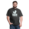 Duck Fiabetes Funny Diabetic Humor Unisex Softyle T-Shirt - heather black