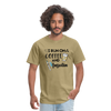 I Run On Coffee & Insulin Adult Unisex Softstyle T-Shirt - khaki