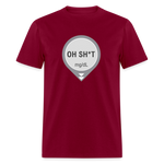 Dexcom Oh Sh*t Crash Alert Humor Humor Unisex T-Shirt - burgundy