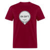 Dexcom Oh Sh*t Crash Alert Humor Humor Unisex T-Shirt - burgundy