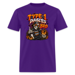Type 1 Diabetes Bro Halloween Unisex Premium T-Shirt - purple
