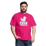 Duck Fiabetes Funny Diabetic Humor Unisex Softyle T-Shirt - fuchsia