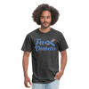 Fu*K Diabetes Blue Ribbon Diabetic Awareness Unisex T-Shirt - heather black