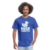 Duck Fiabetes Funny Diabetic Humor Unisex Softyle T-Shirt - royal blue