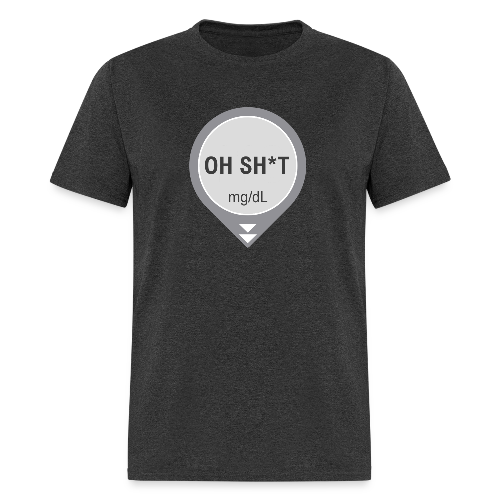 Dexcom Oh Sh*t Crash Alert Humor Humor Unisex T-Shirt - heather black