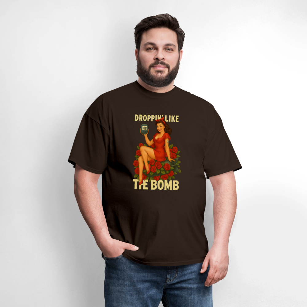 Droppin' Like The Bomb Diabetic Humor Unisex Comfort T-Shirt - brown