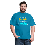 I Run On Diet Coke And Insulin Adult Funny Diabetes Awareness Unisex T-Shirt - turquoise
