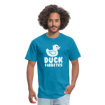 Duck Fiabetes Funny Diabetic Humor Unisex Softyle T-Shirt - turquoise