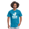 Duck Fiabetes Funny Diabetic Humor Unisex Softyle T-Shirt - turquoise