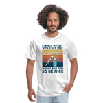 Be Nice To Diabetics Insulin Humor Unisex T-Shirt - light heather gray