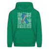 Diabetes Awareness Ribbon Unisex Softstyle Hoodie - kelly green