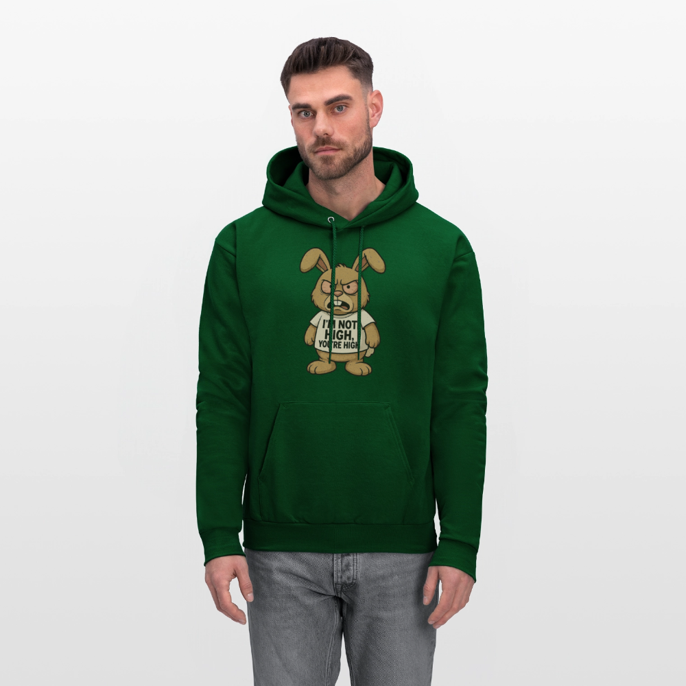 Im Not High, You're High Funny Unisex Adult Hoodie - forest green