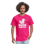 Duck Fiabetes Funny Diabetic Humor Unisex Softyle T-Shirt - fuchsia