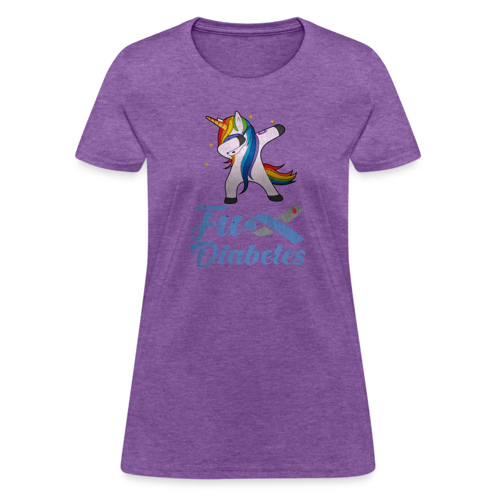 Ladies Fu** Diabetes Humor Premium Women's T-Shirt - purple heather
