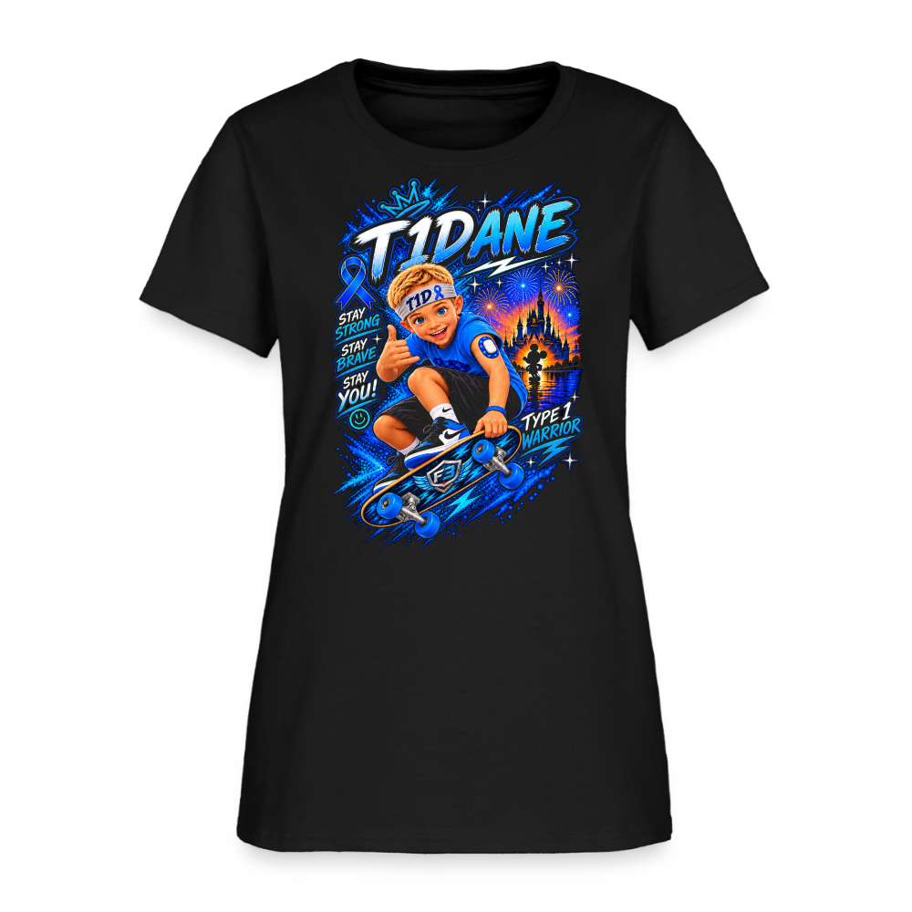 T1Dane Warrior Women's T-Shirt for Mom - black