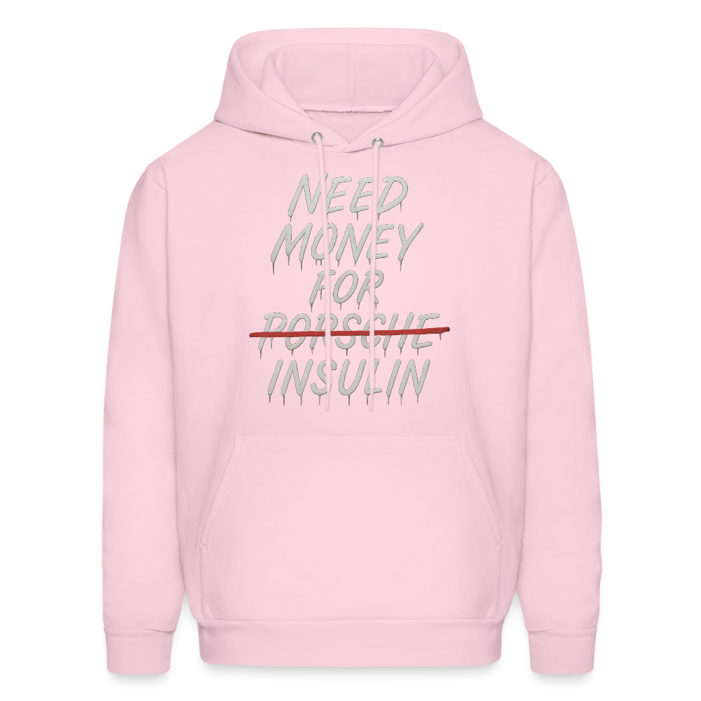 Need Money For Insulin Hoodie Parody Unisex Sweatshirt Hoody - pale pink