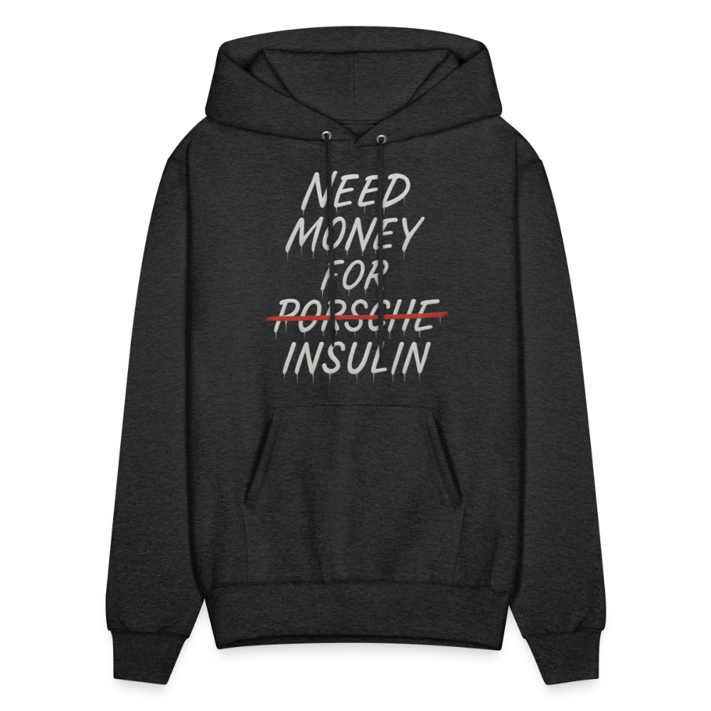 Need Money For Insulin Hoodie Parody Unisex Sweatshirt Hoody - charcoal grey
