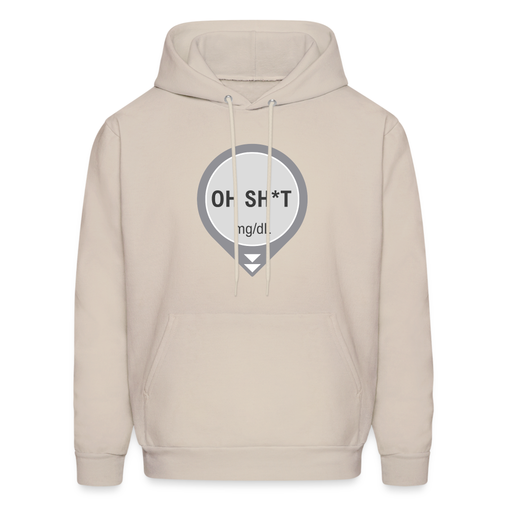 Dexcom Oh Sh*t Crash Alert Humor Humor Unisex Contrast Hoodie - Sand