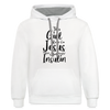 This Girl Runs On Jesus And Insulin Diabetic Warrior Premium Hoodie - white/gray