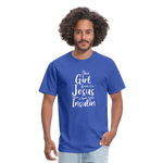 This Girl Runs On Jesus And Insulin Diabetes Awareness Unisex Classic T-Shirt - royal blue