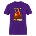 Droppin' Like The Bomb Diabetic Humor Unisex Comfort T-Shirt - purple