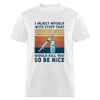 Be Nice To Diabetics Insulin Humor Unisex T-Shirt - light heather gray