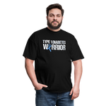 Type 1 Diabetes Warrior Blue Ribbon Pride T-Shirt - black