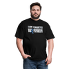 Type 1 Diabetes Warrior Blue Ribbon Pride T-Shirt - black