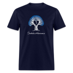 Diabetes Awareness Tree Of Love & Life Unisex T-Shirt - navy