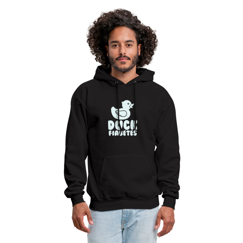 Duck Fiabetes Diabetic Humor Unisex Premium Comfort Hoodie - black