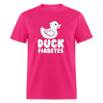 Duck Fiabetes Funny Diabetic Humor Unisex Softyle T-Shirt - fuchsia