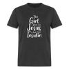 This Girl Runs On Jesus And Insulin Diabetes Awareness Unisex Classic T-Shirt - heather black