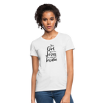 This Girl Runs On Jesus & Insulin Women's T-Shirt - white