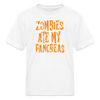 Zombies Ate My Pancreas Halloween Kids' T-Shirt - white