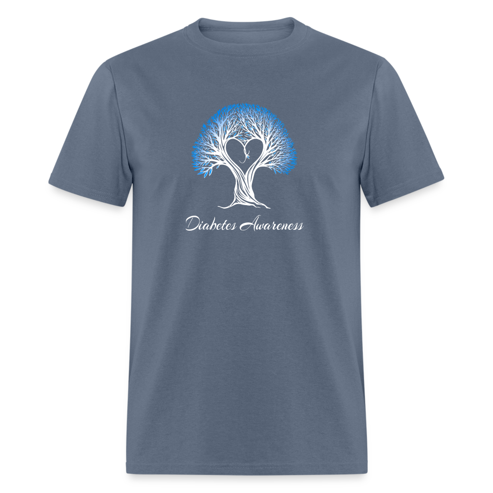 Diabetes Awareness Tree Of Love & Life Unisex T-Shirt - denim